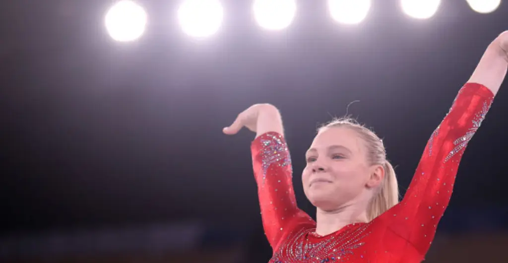 Team USA gymnast Jade Carey reveals why she took a nasty fall during floor routine