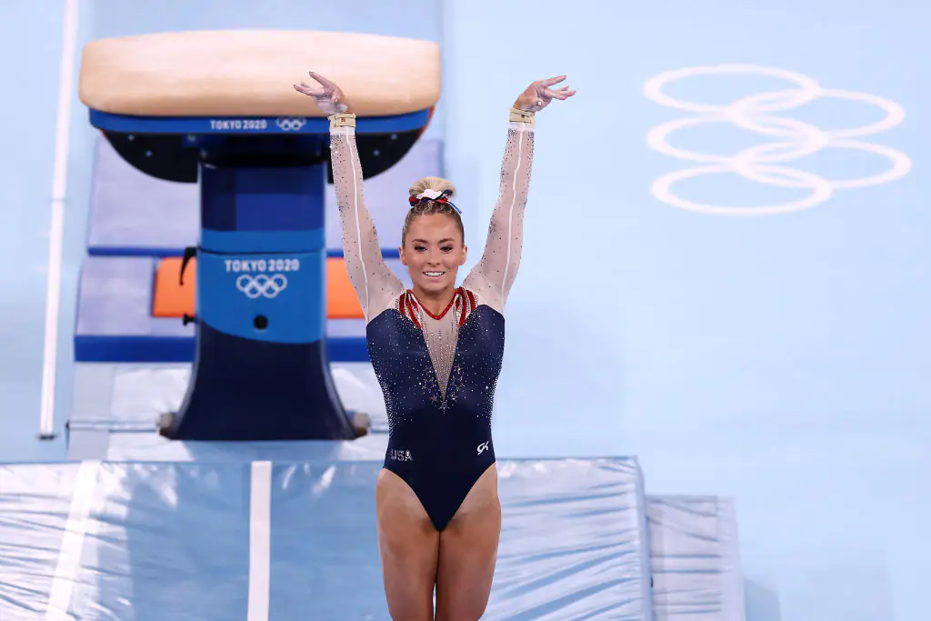 Skinner has pleaded with Biles to get the hate to stop amid all the controversy surrounding the gymnastics team. Credit: Maja Hitij/Getty