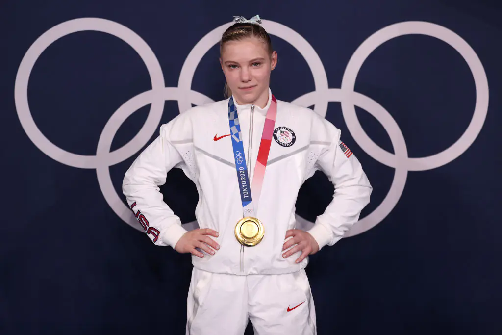 Carey previously won gold at Tokyo. Credit: Jamie Squire/Getty