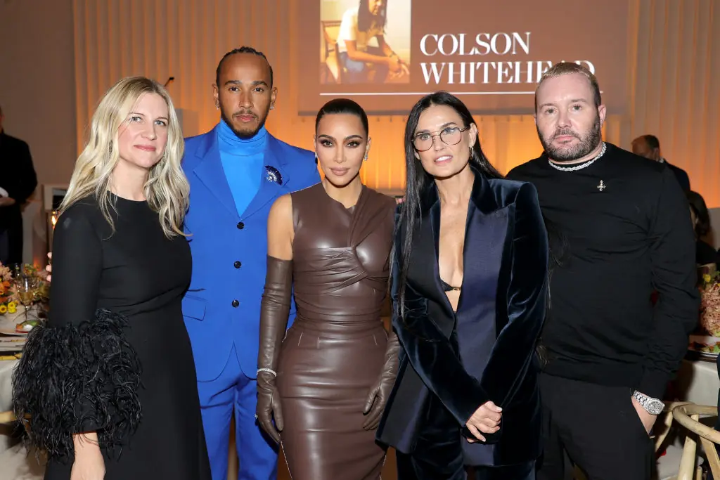 Lewis Hamilton and Kim Kardashian West (middle) are reportedly dating. Credit: Jamie McCarthy / Getty