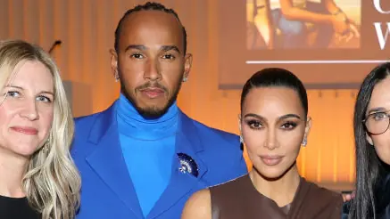 Lewis Hamilton and Kim Kardashian West