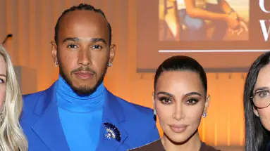Lewis Hamilton and Kim Kardashian West