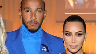Lewis Hamilton and Kim Kardashian West