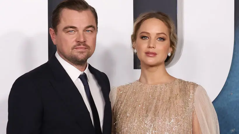 Leonardo DiCaprio and Jennifer Lawrence 