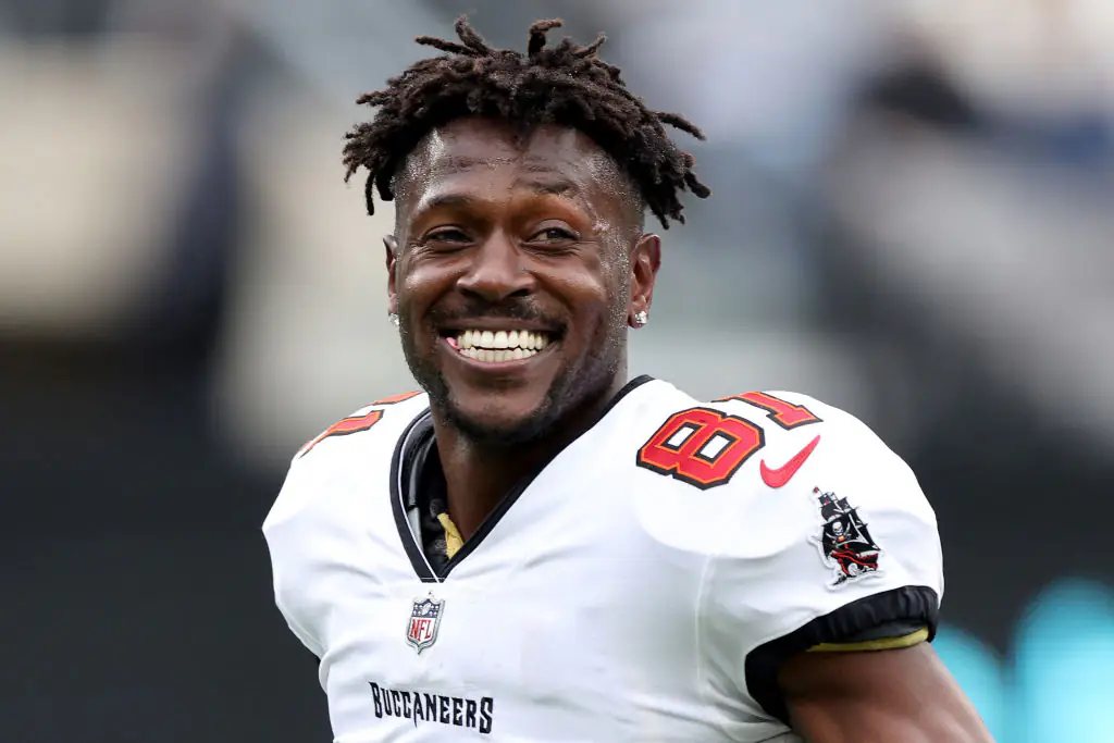  Antonio Brown is facing a shooting charge. Credit:	Elsa / Getty