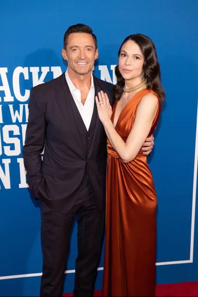 Hugh Jackman and Sutton Foster worked together on "The Music Man" on Broadway.Credit: Noam Galai / Getty