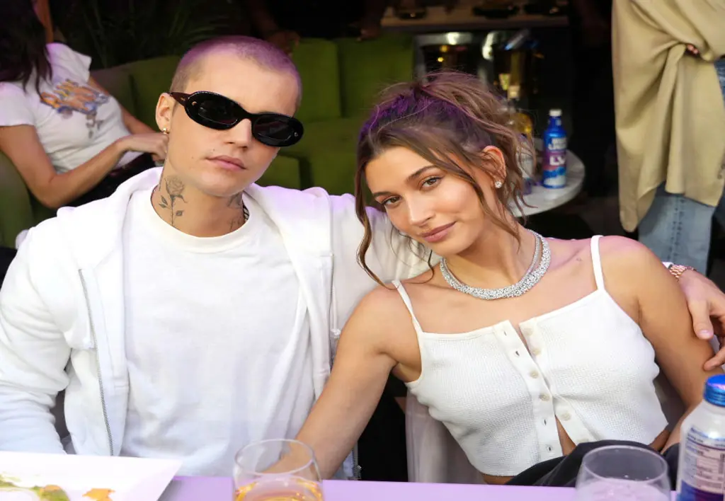 Justin and Hailey Bieber. Credit: Kevin Mazur / Getty