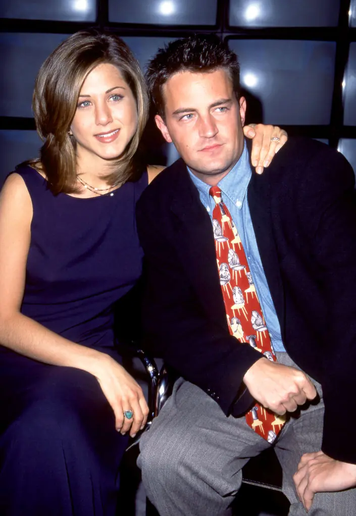 Jennifer Aniston explained the emotional toll of Matthew Perry’s long-standing addiction battle. Credit: Ron Davis / Getty