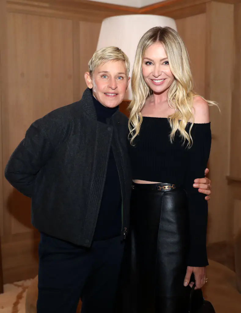 Ellen Degeneres and Portia de Rossi are allegedly moving to the United States. Credit: Kelly Sullivan/Getty/RH