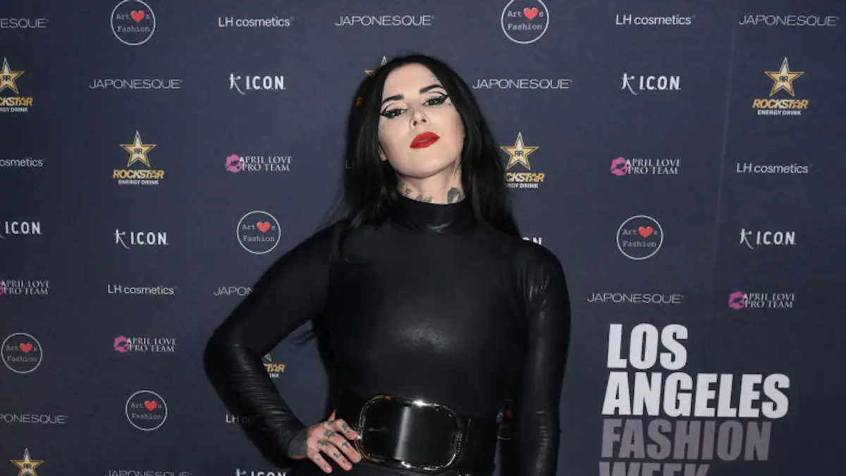 Kat Von D gives tattoo update after covering body in blackout ink