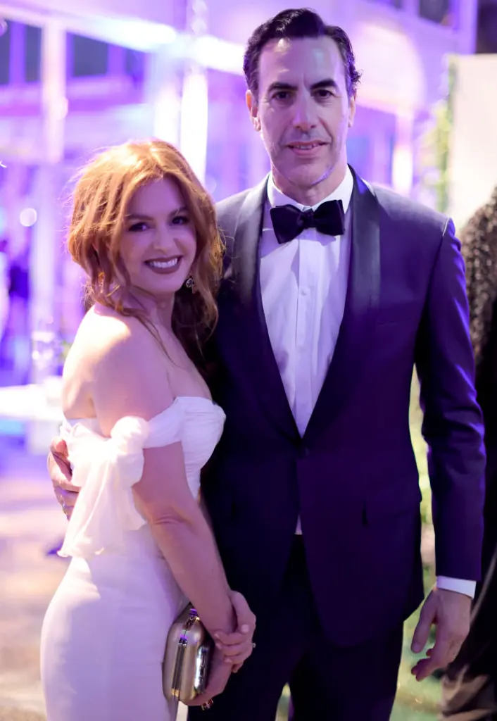 Isla Fisher and Sacha Baron Cohen pictured in 2022, one year before their separation in 2023. Credit: Matt Winkelmeyer / VF22 / WireImage / Vanity Fair / Getty Images..
