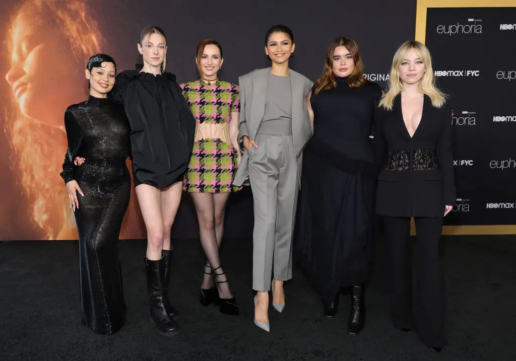 Zendaya, Hunter Schafer, Sydney Sweeney, Alexa Demie, and Maude Apatow will be returning for season three. Credit: Amy Sussman / Getty
