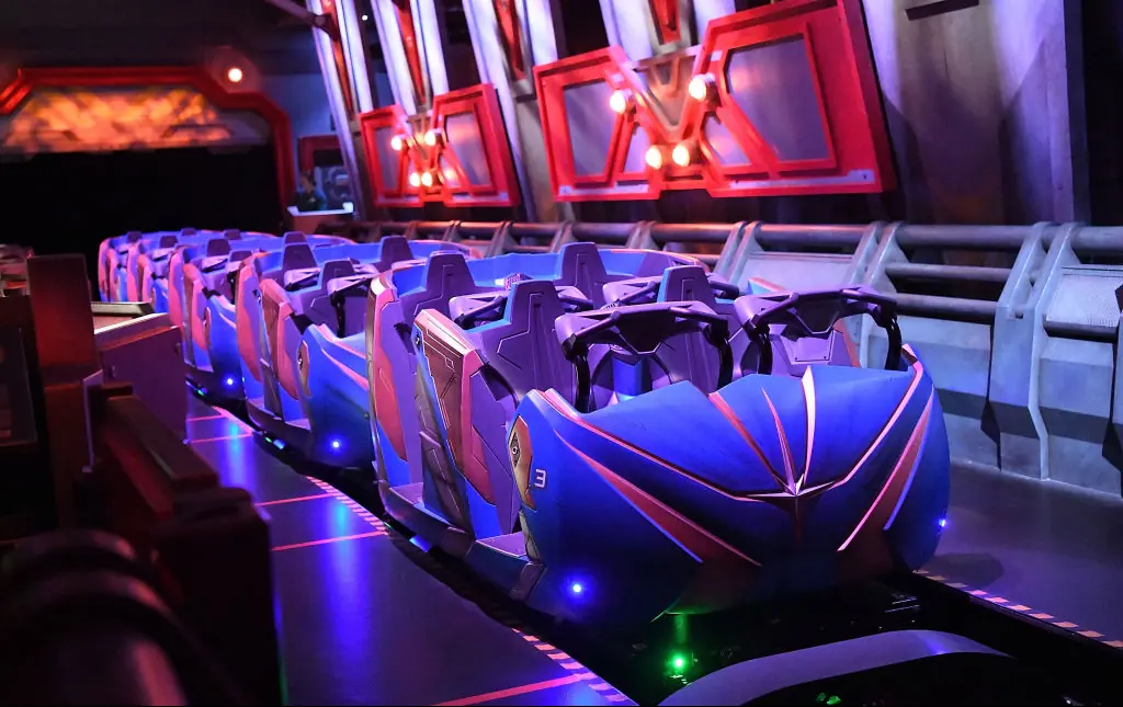 General view of "Guardians of the Galaxy: Cosmic Rewind. Credit: Gerardo Mora / Getty
