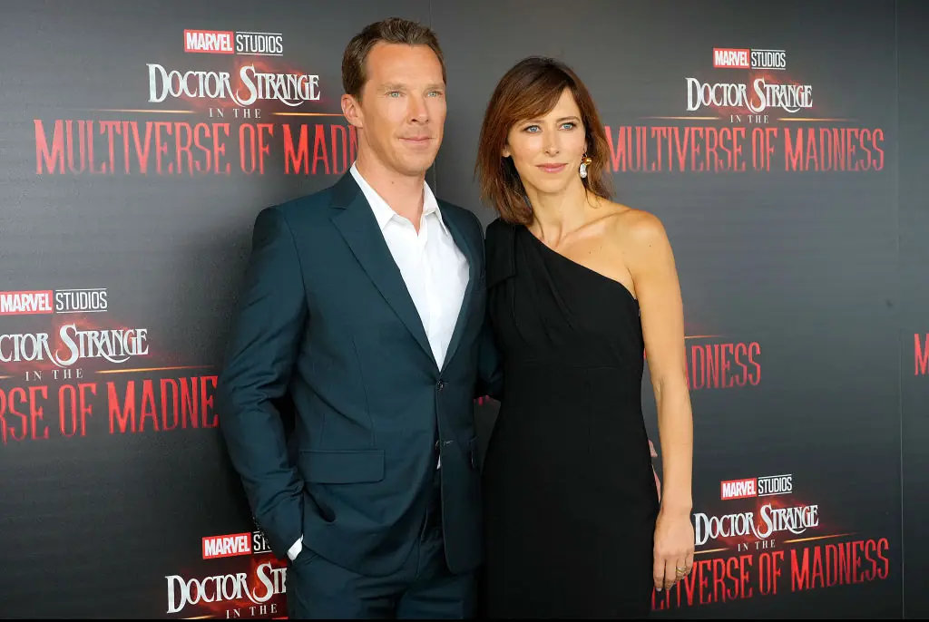 Benedict Cumberbatch with his wife Sophie Hunter. Credit: Kevin Mazur / Getty