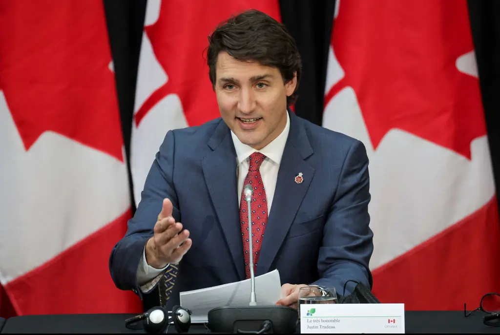 Canadian President Justin Trudeau has hit back at Trump. Credit: Chris Jackson / Getty