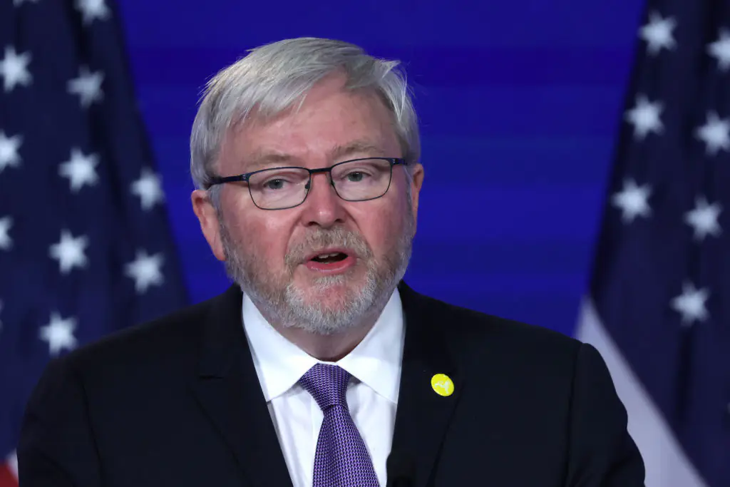 Kevin Rudd isn't in Trump's good books. Credit: Alex Wong / Getty