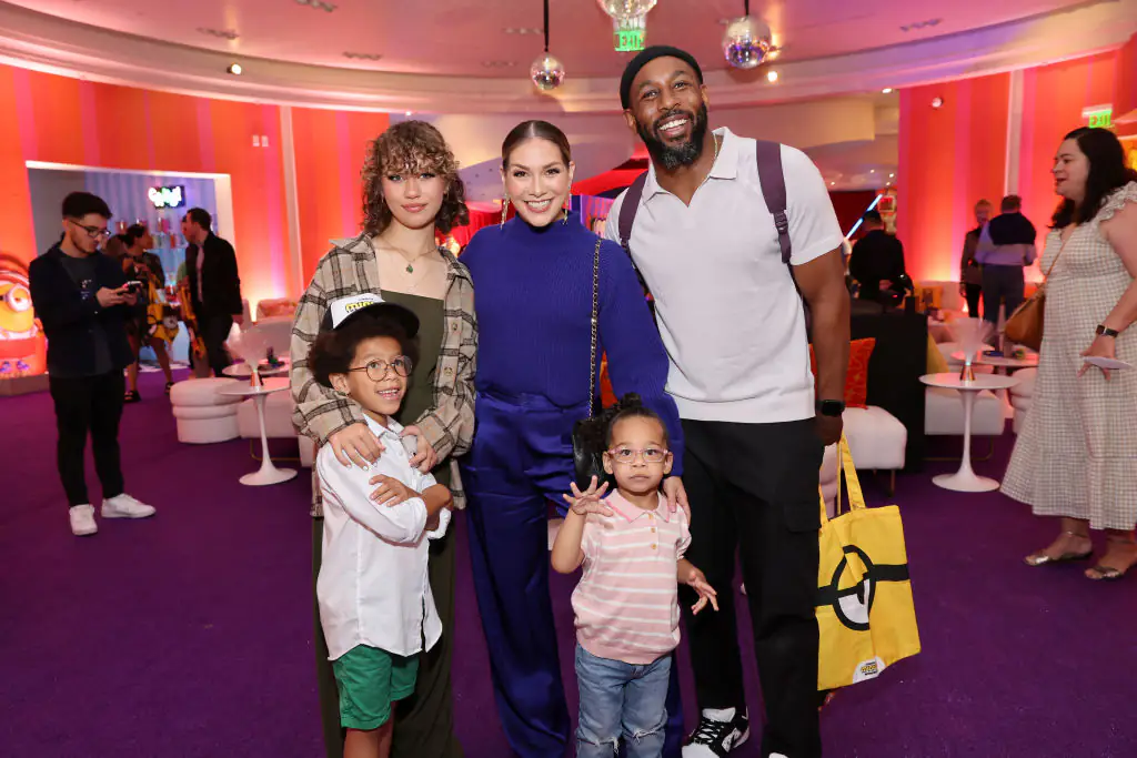 Stephen tWitch Boss with his wife and kids. Credit: Amy Sussman / Getty