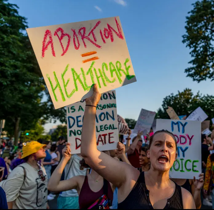 The bill is a response to the overturning of Roe vs Wade. Credit: Tasos Katopodis/Getty