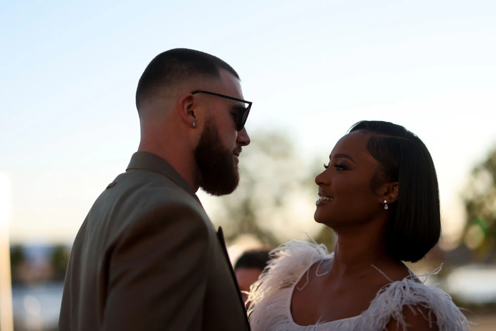 Travis Kelce's ex shares her own family news on day of Chiefs star's engagement to Taylor Swift