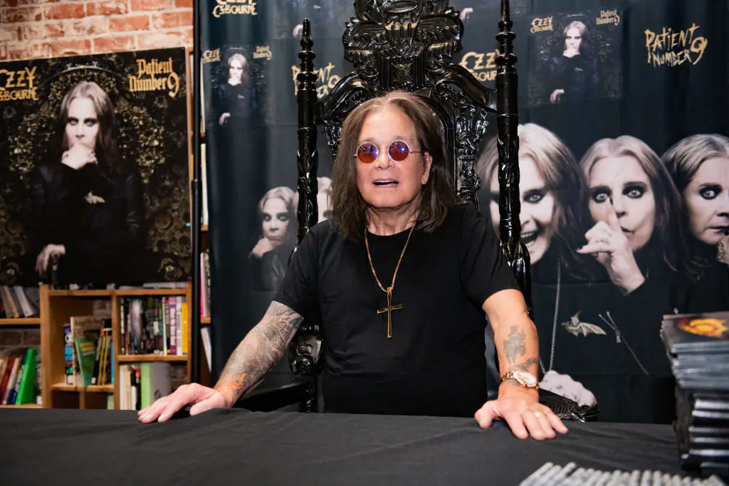 Ozzy Osbourne's iconic sign explained as Sharon uses it in front of crowd at husband's funeral