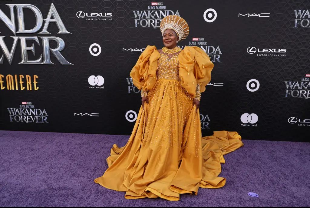 Chiume at the premiere of Black Panther: Wakanda Forever. Credit: Amy Sussman/Getty