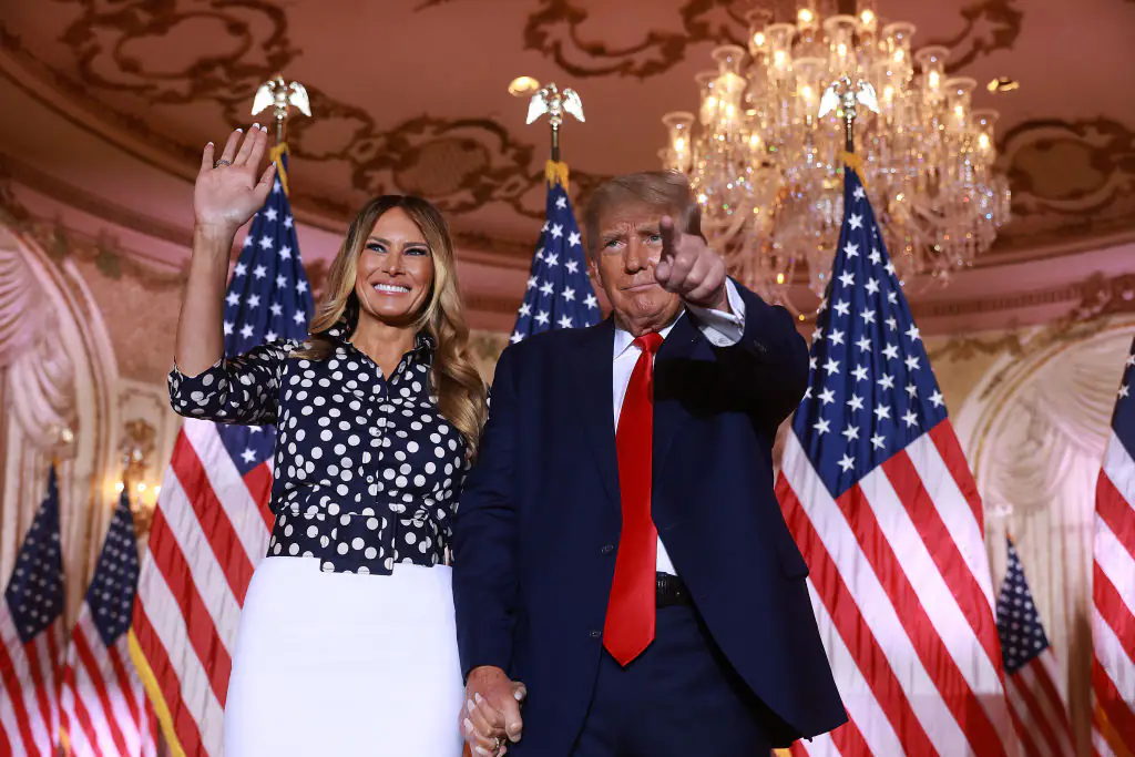 Melania and Donald Trump could be returning to the White House. Credit: Joe Raedle/Getty