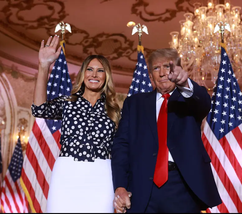 Melania and Donald Trump could be returning to the White House. Credit: Joe Raedle/Getty