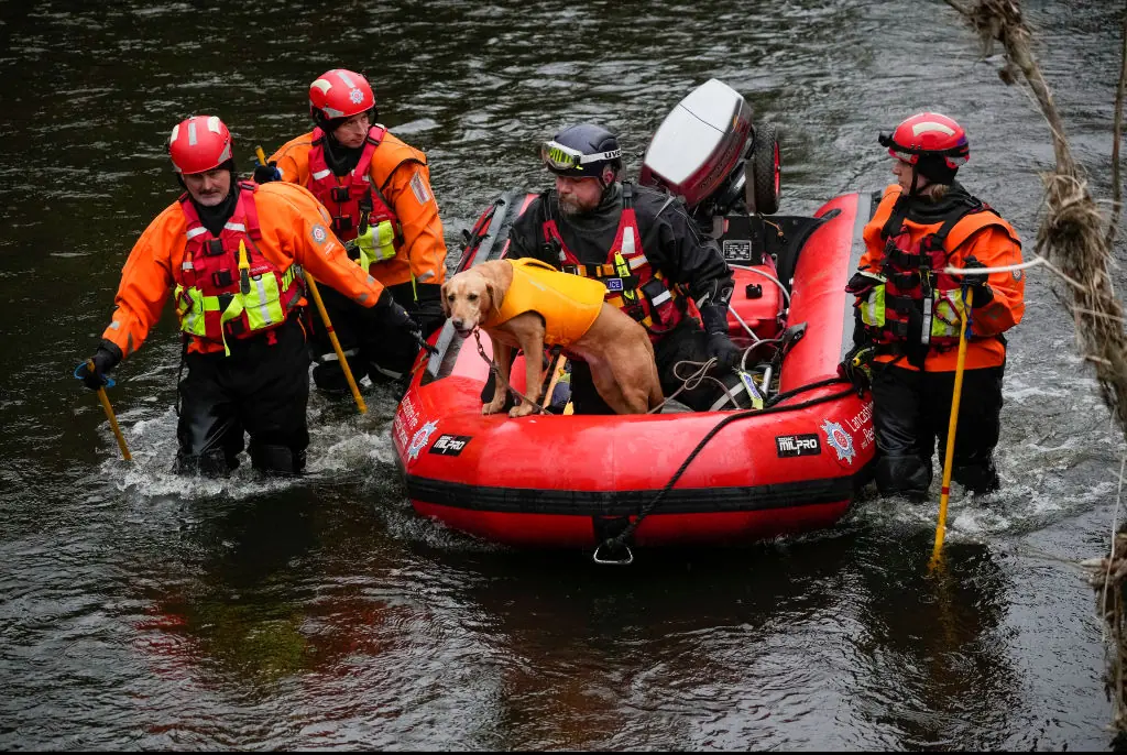 Lancashire Police searched the River Wyre for Nicola Bulley in the village of St Michael's on Wyre. Credit: Christopher Furlong / Getty