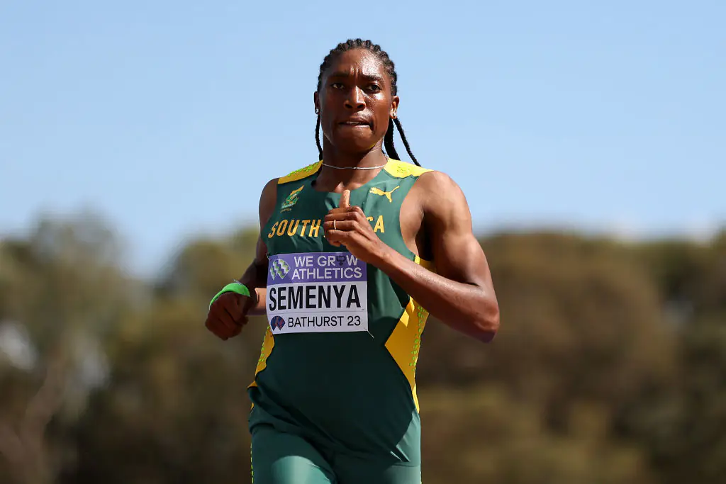 Caster Semenya is a South African middle-distance runner and winner of two Olympic gold medals. Credit: Cameron Spencer / Getty
