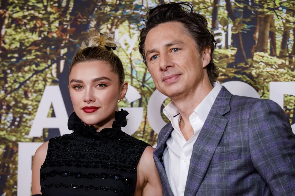 Florence Pugh and Zach Braff had a 21-year age-gap. Credit: Tristan Fewings/WireImage/Getty Images 