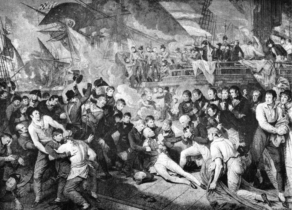 The Death of Lord Nelson. Credit: Heritage Images / Getty
