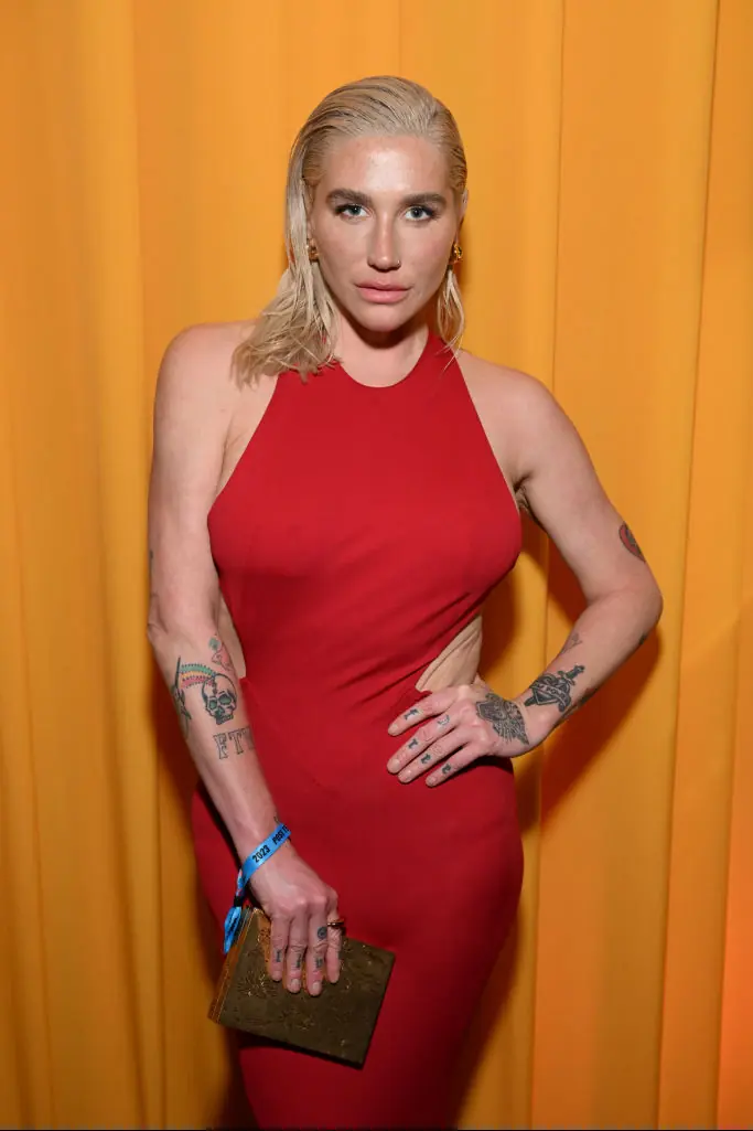 Kesha posted two photos of herself in the nude to Instagram. Credit: Michael Kovac/Getty/Elton John AIDS Foundation