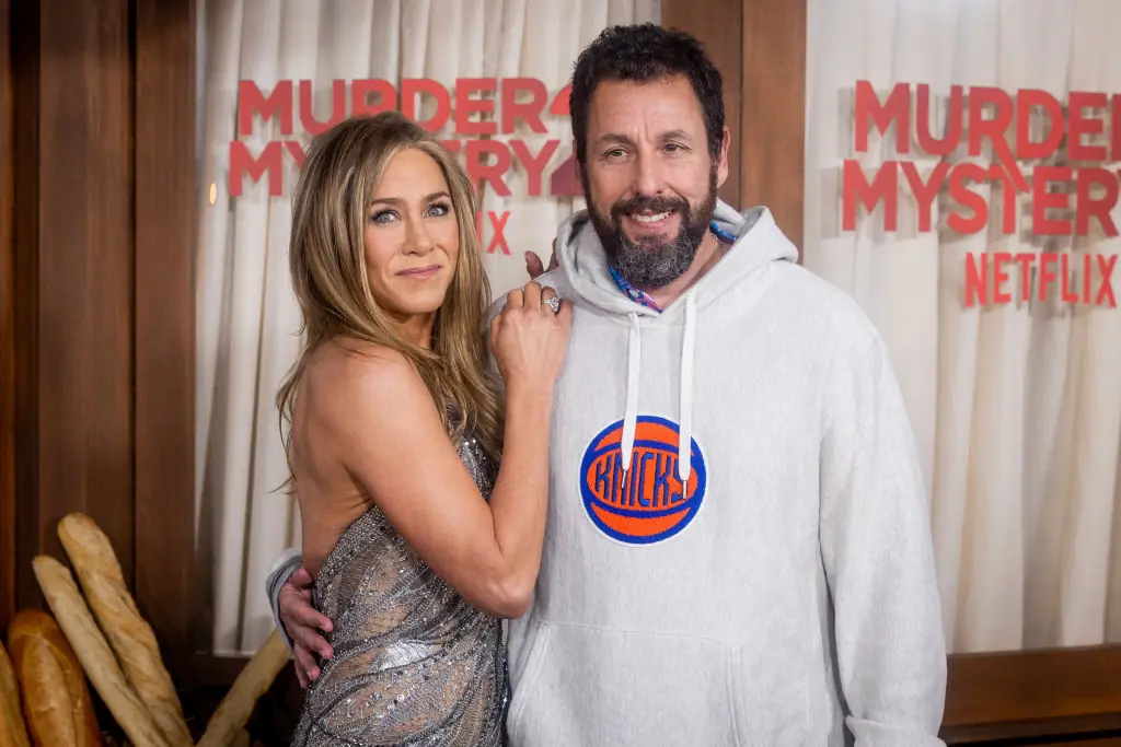 Jennifer Aniston and Adam Sandler. Credit: Emma McIntyre / Getty