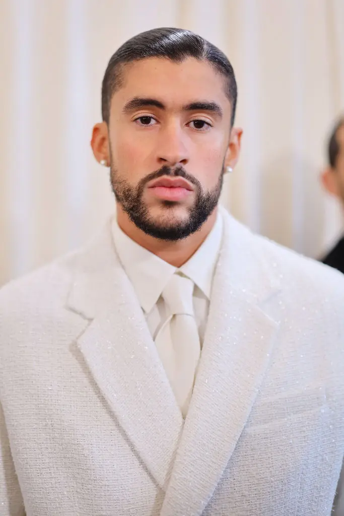 Bad Bunny, who is set to perform at Super Bowl 60, has been a point of contention among some conservative figures. Credit: Matt Winkelmeyer/MG23 / Getty