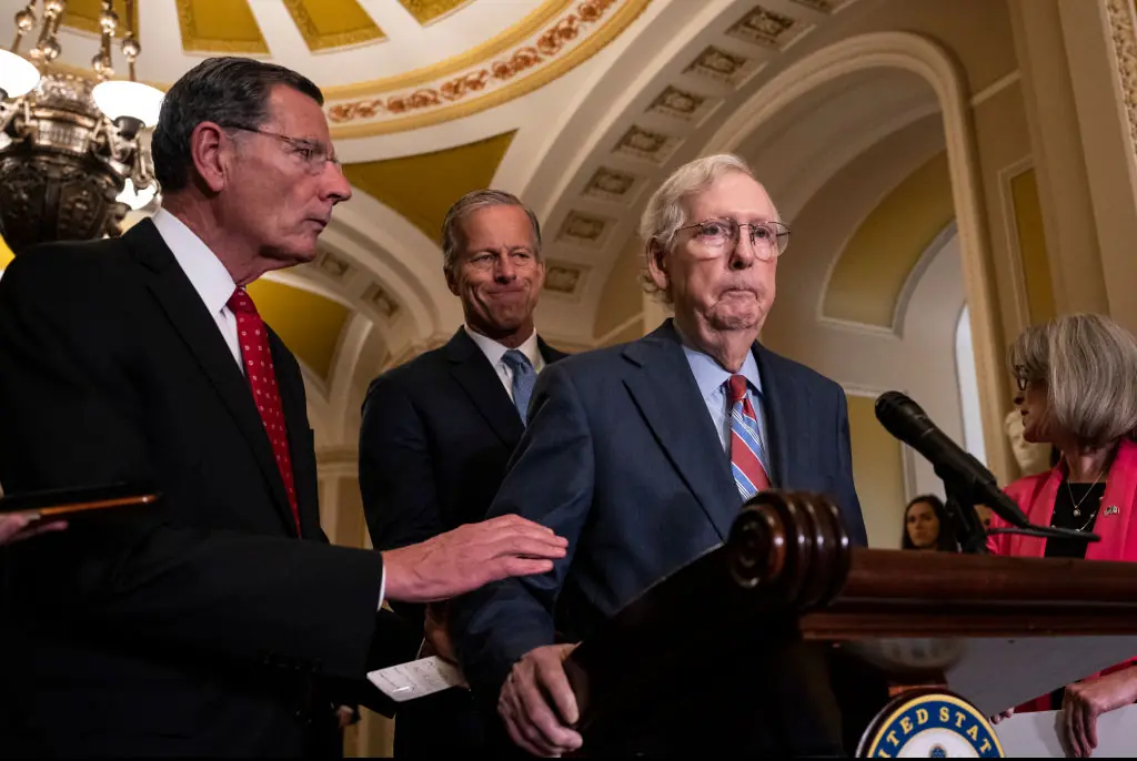 McConnell has suffered several on-camera freeze-ups. Credit: Drew Angerer/Getty Images
