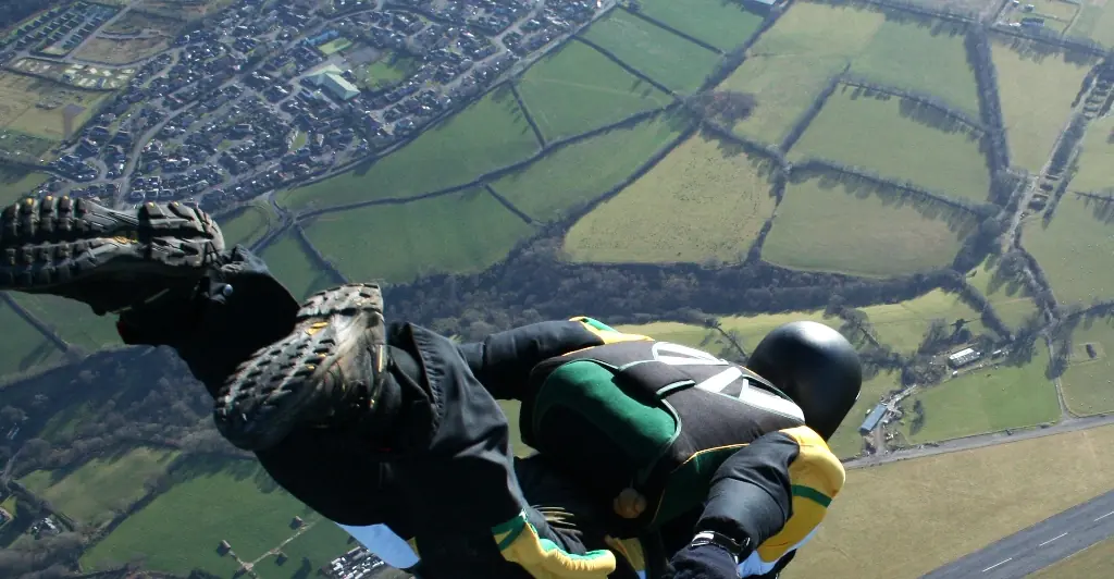 Chilling video captures skydiver's final moments as he jumps off cliff before falling to his death