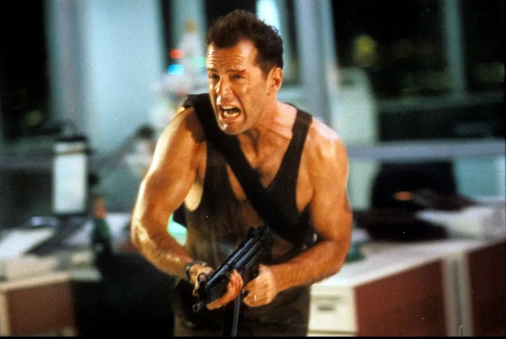 Bruce Willis In 'Die Hard'. Credit: Archive Photos / Getty