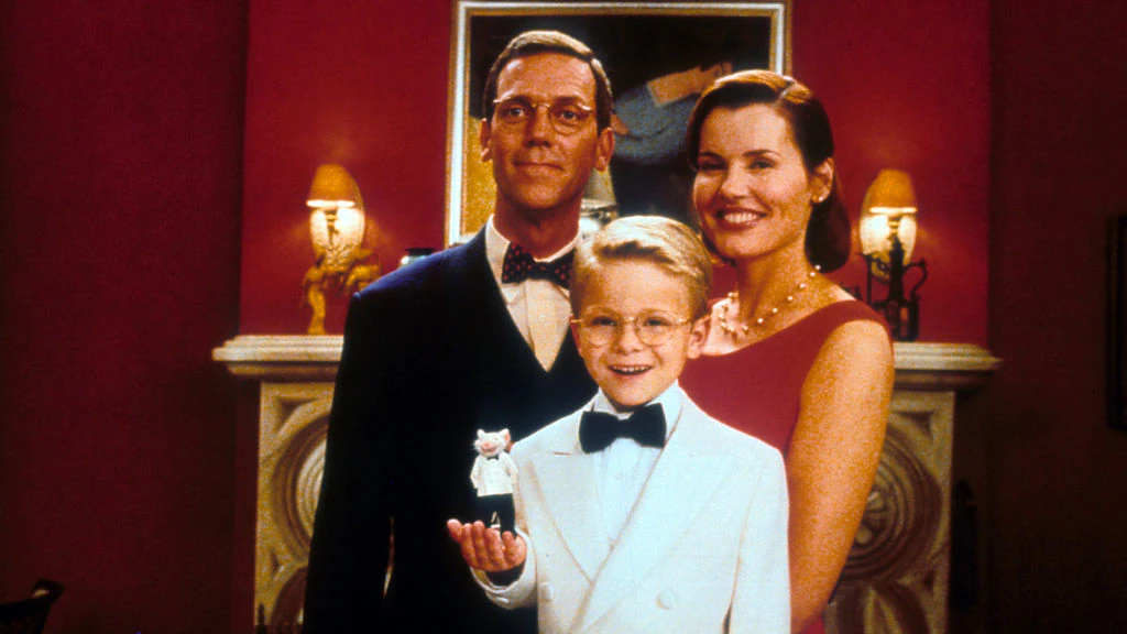 Hugh Laurie, Jonathan Lipnicki and Geena Davis