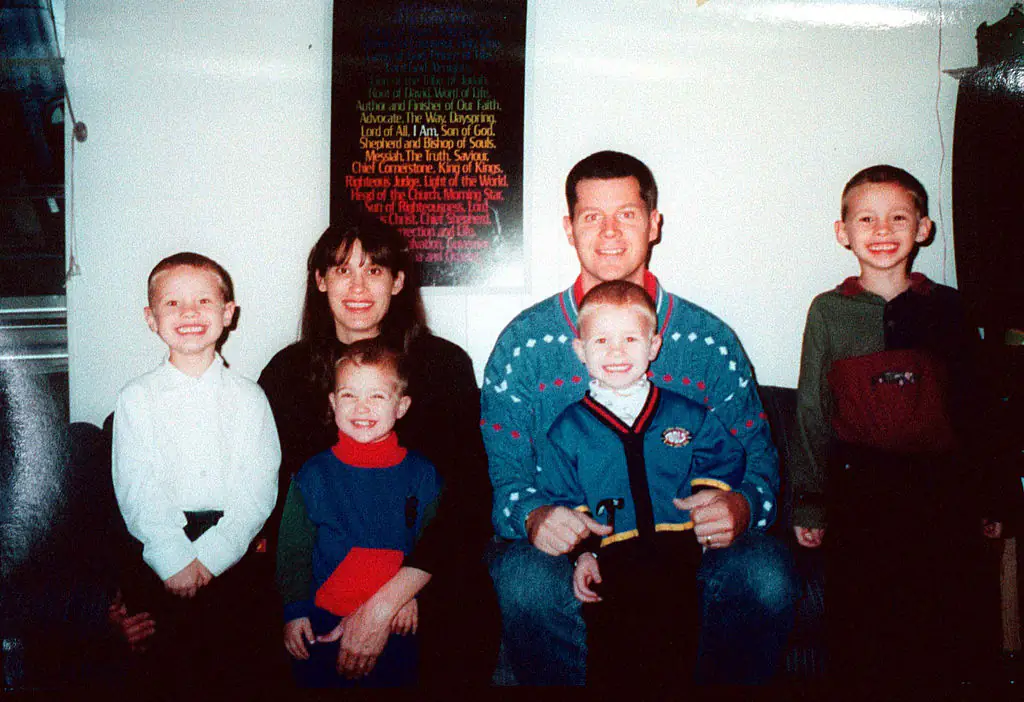 Andrea Yates with four of the five children she confessed to murdering. Credit: Getty Images 