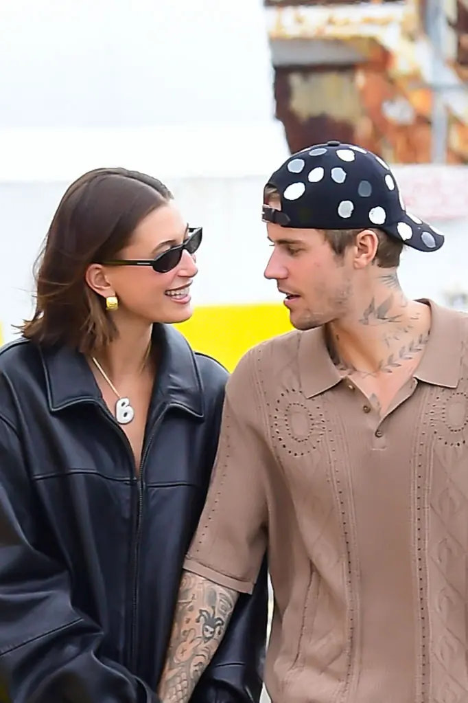 Justin and Hailey Bieber share a son together. Credit: Raymond Hall/Getty