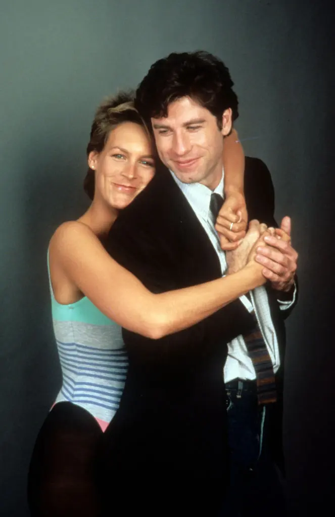 Jamie Lee Curtis and John Travolta in Perfect. Credit: Columbia Pictures / Getty