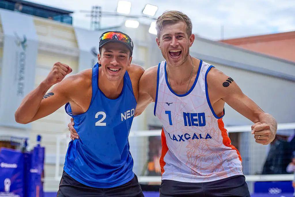 Van de Velde is married and has a son with a fellow professional volleyball player. Credit: Pablo Morano/BSR Agency/Getty Images