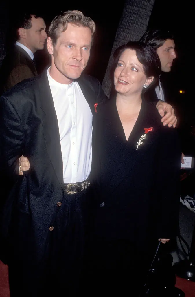 Sadler and Baskt at the Shawskank Redemption premiere back in 1994. Credit: Ron Galella / Getty