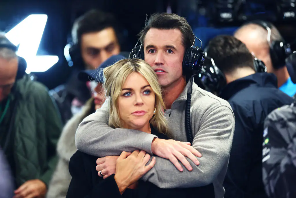 Rob and his wife, Kaitlin Olson. Credit: Dan Istitene / Getty