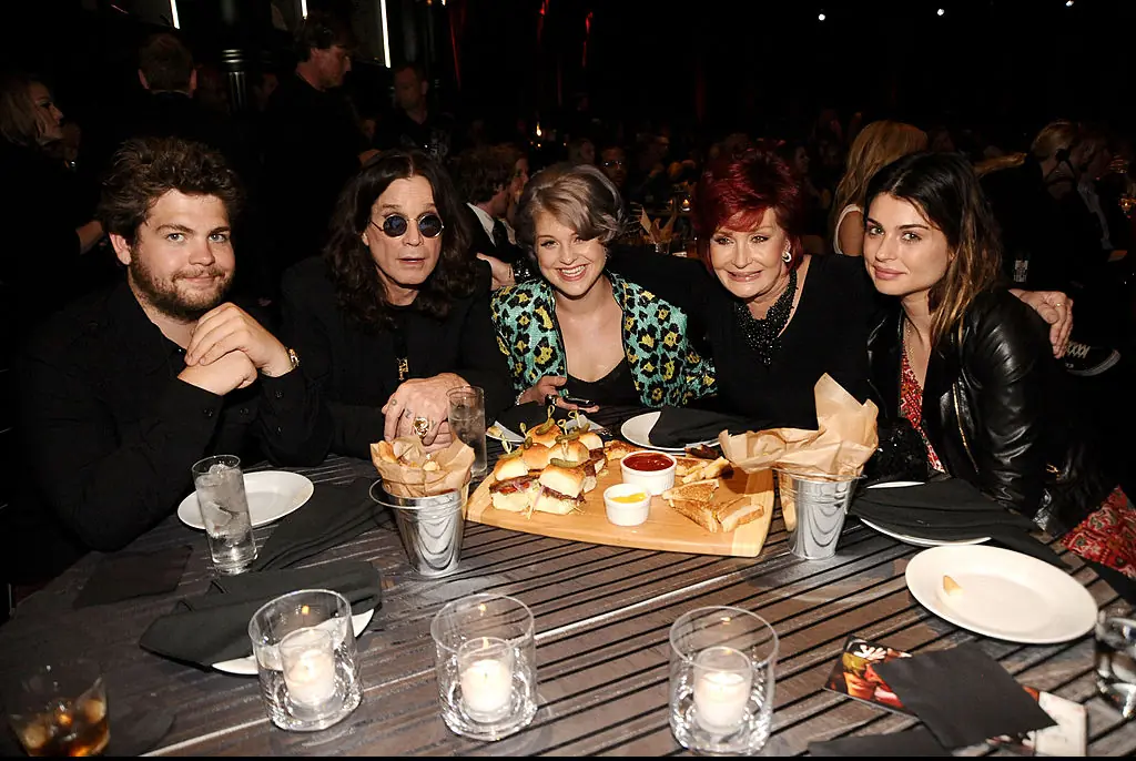 Jack, Ozzy, Kelly, Sharon, and Aimee Osbourne. Credit: Jeff Kravitz / FilmMagic / Getty Images.
