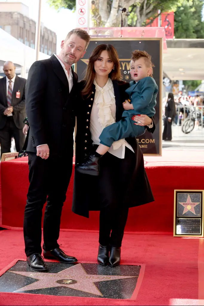 Culkin and Song with their son Dakota. Credit: Amy Sussman/Getty