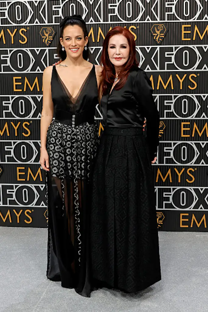 Riley Keough and Priscilla Presley. Credit: Frazer Harrison/Getty Images.