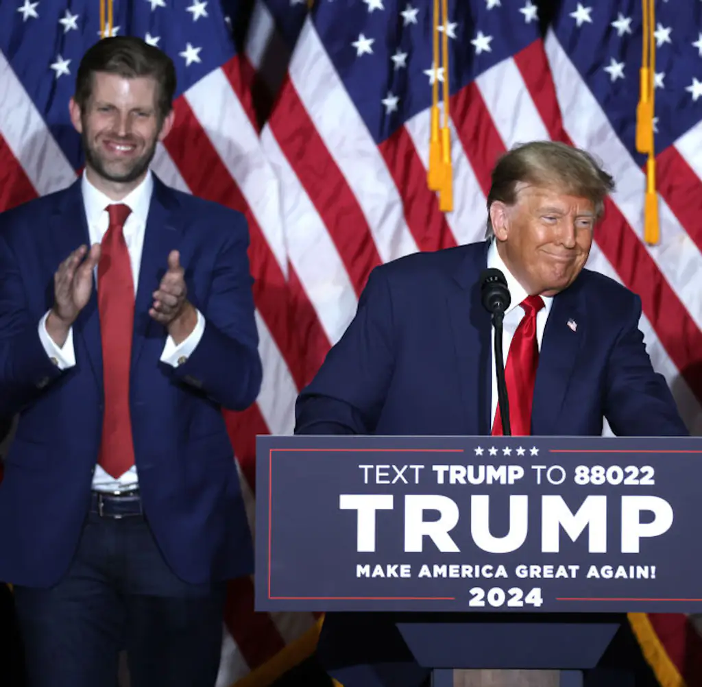 Trump, 42, the son of President Donald Trump, serves as executive vice-president of the Trump Organization. Credit: Alex Wong / Getty