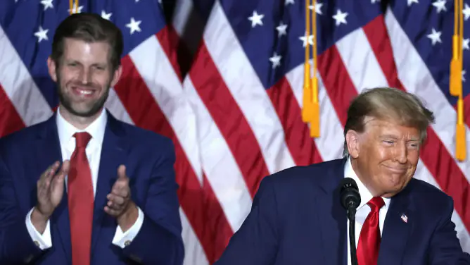 Donald Trump, Eric Trump and Donald Trump Jr