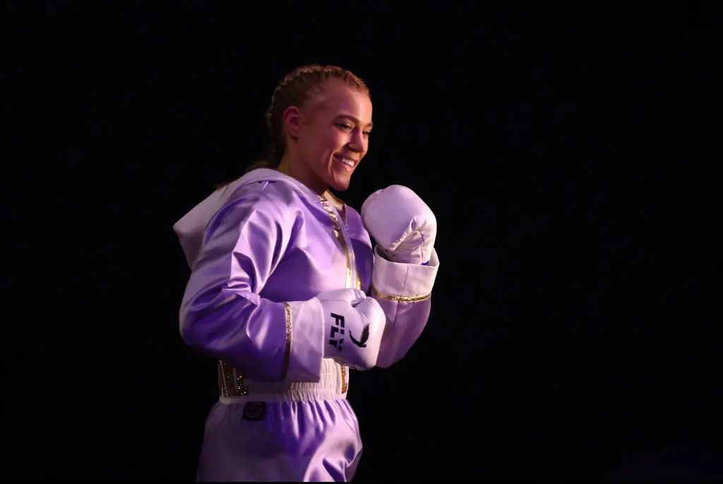 Boxing fans outraged as Elle Brooke and Paige VanZant strip down at weigh-in ahead of championship fight